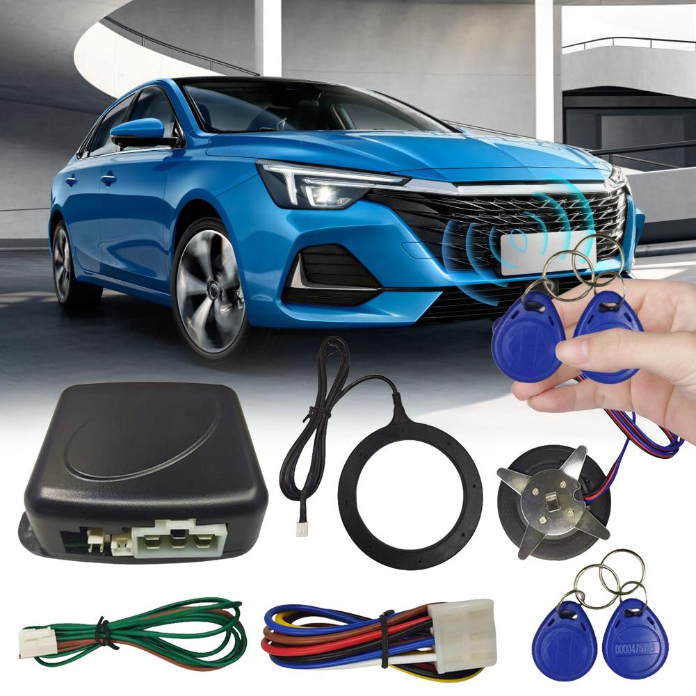 12V Car Smart Ignition Switch Auto Alarm Engine Start Push Button RFID Lock Ignition Switch Keyless Entry Anti-Theft System