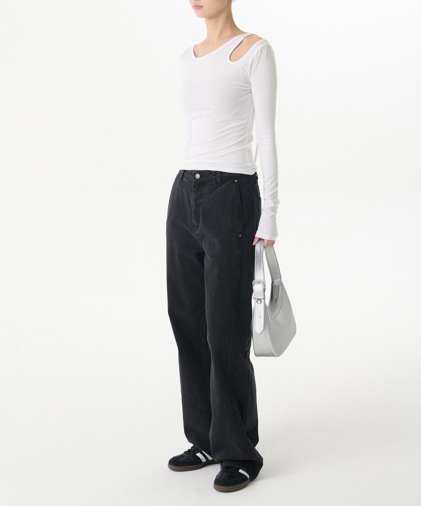 Musinsa Standard Woman Arch Hobo Bag [Silver]