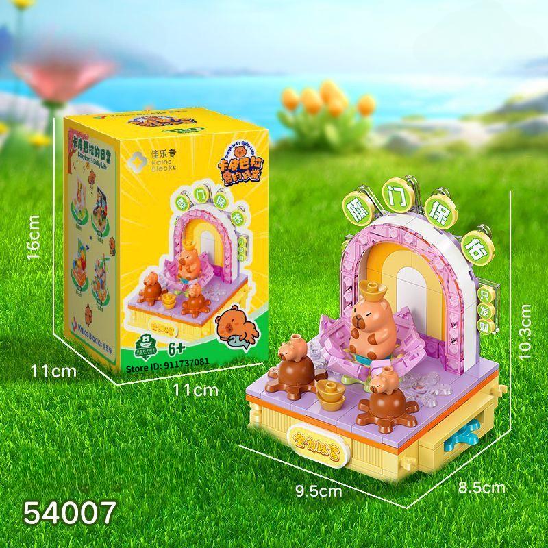 

Capybara Building & Construction Toys Cartoon Kapibala Building Blocks Scene Puzzle Assembly Building Block Set Children Gift