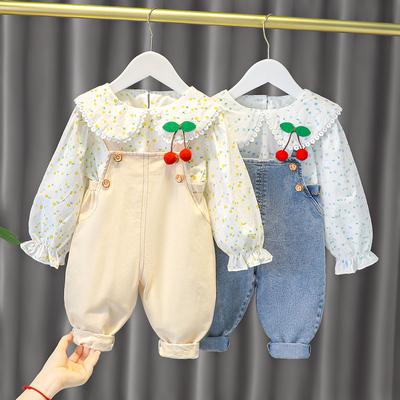 Baby Girls Clothes Set 2pcs Autumn  Fashion Style High Quality Hooded Child Infant Casual Suit