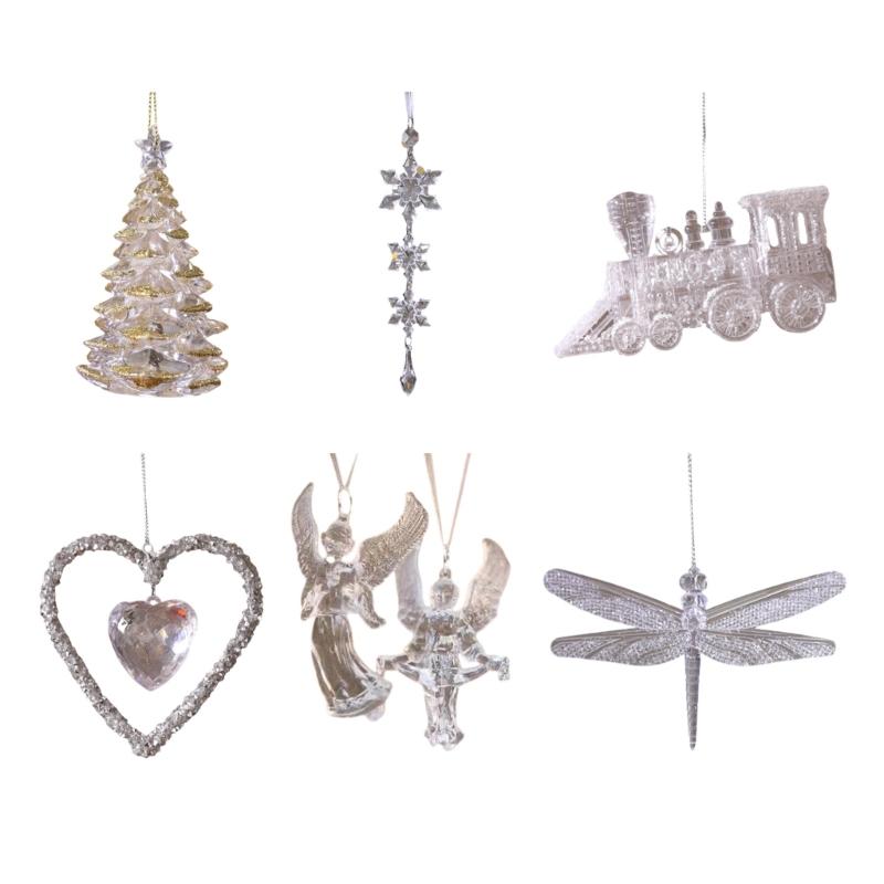 Festivale Crystal Hanging Ornament Luxurious Acrylic Christmas Hanging Decoration For Holiday Ambianc Enhancers