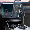 Car Phone Holder Car Cup Holder Mount Cellphone Holder for Phone 17 16 15 14 Magnetic Phone Stand 360 Degree Rotating