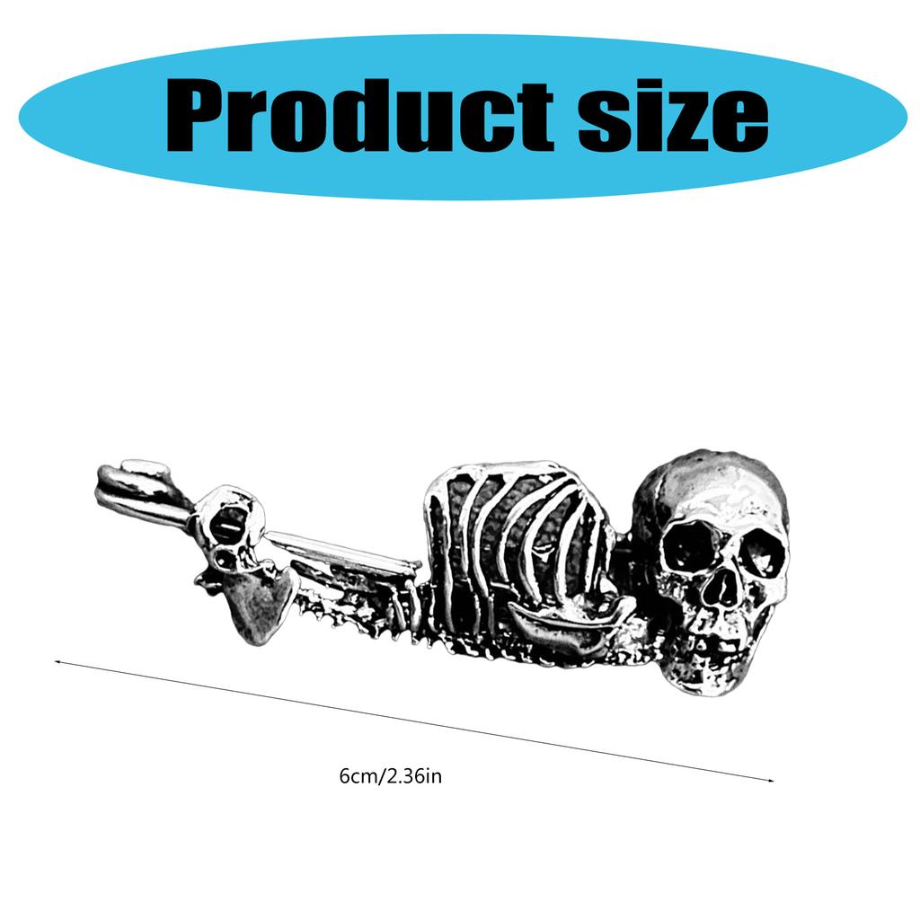 Vintage Skull Brooch Pin Metal Unique Personality Designs for Women Men Unisex Hat & Clothing Decorative Accessories