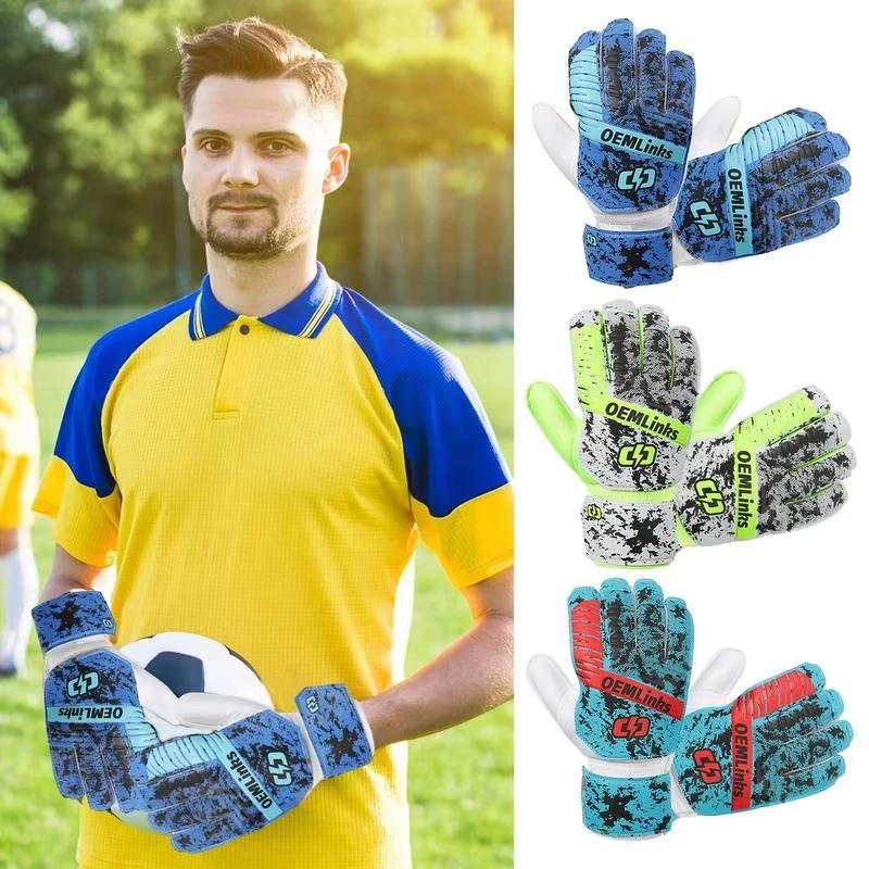 Professional Goalkeeper Gloves Football Gloves Anti Slip Breathable Thickened Professional Goalie Gloves For Finger Protection