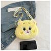 Cartoon Plush Bear Crossbody Travel Casual Shoulder Phone Purse Bag Portable Zipper Pouch