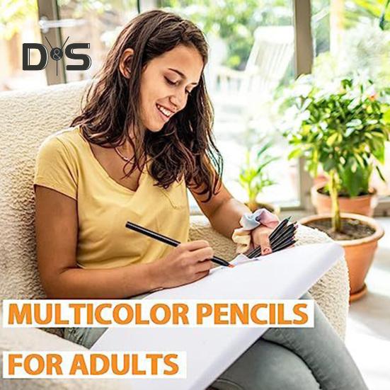 8/12Pcs Gradient Rainbow Pencil Set Kids Adults Giant Colored Pencils Artwork Coloring Sketching Pencil Art School Supplies