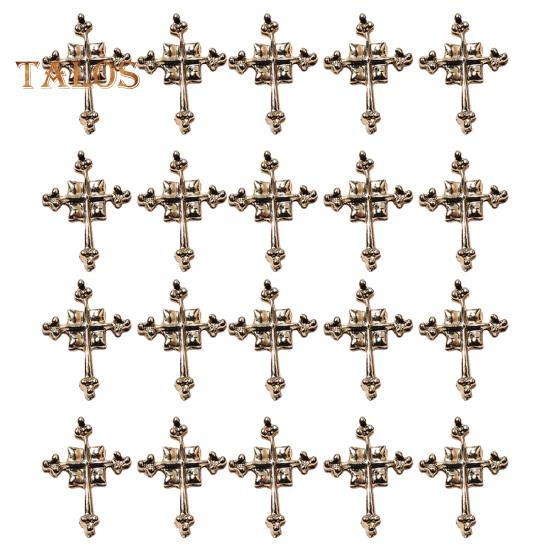 

20 шт. аксессуары для дизайна ногтей съемные DIY дизайн ногтей блестящие изысканные золотые/серебряные украшения для маникюра маникюрные украшения золотистый