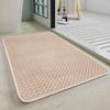 Non-Slip Bathroom Mat Quick Dry Absorbent Bath Mat with Rubber Backing Thin Bathroom Rug for Under Door Floor Bathtub Shower Use