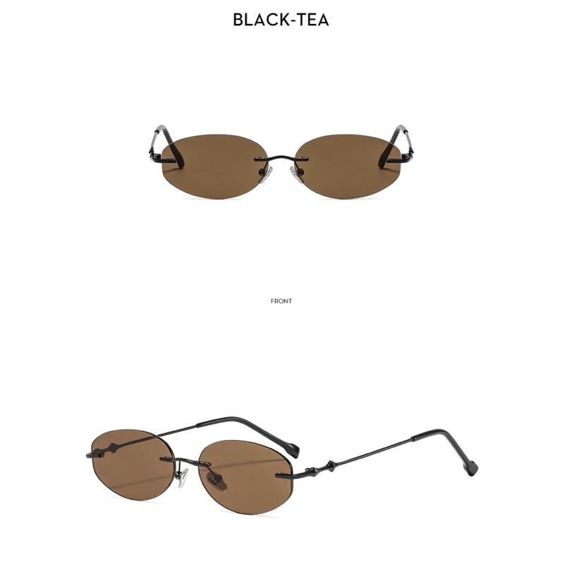 Ladies sunglasses, rimless oval sunglasses, personalized sunglasses
