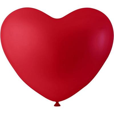 Herzförmige Ballons - GLÜCKLICHER MOMENT - Ref 59176 - Naturkautschuk - 8er-Packung - Rot