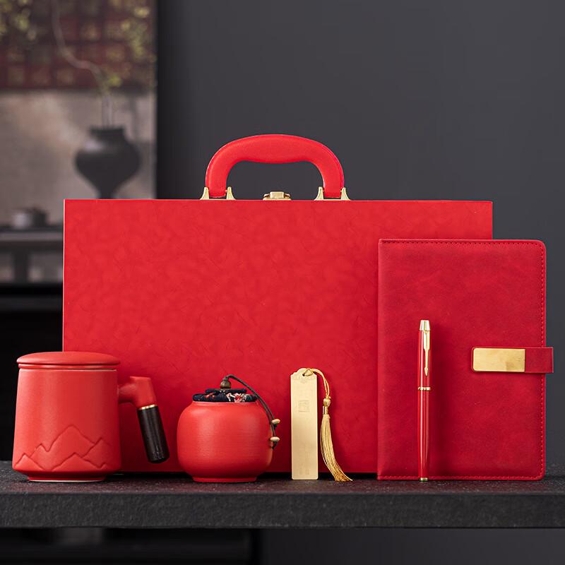 Керамический подарочный набор из пяти предметов «Шанци Красный»