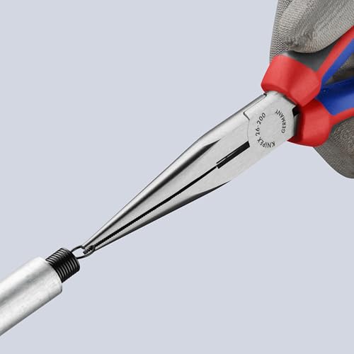 KNIPEX Long Nose Pliers, 200mm, 2612200