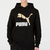 PUMA Classics Metallic Logo TR Logo Printing hooded Sports Black Men's 535341-01