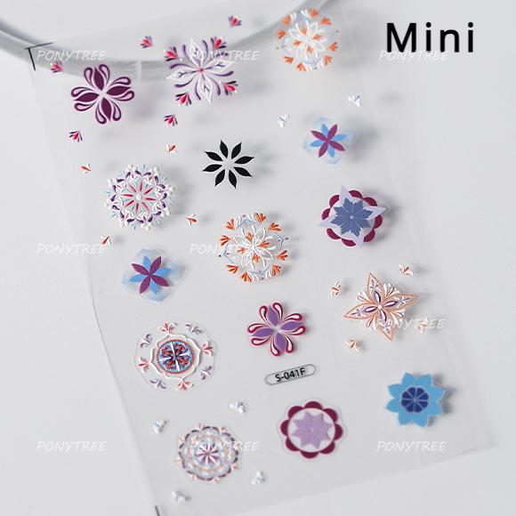 Embossed Flower Pink Butterfly Lucky Peach Blossom Chic Spring Petal 5D Soft Relief Adhesive Nail Art Stickers Manicure Decals