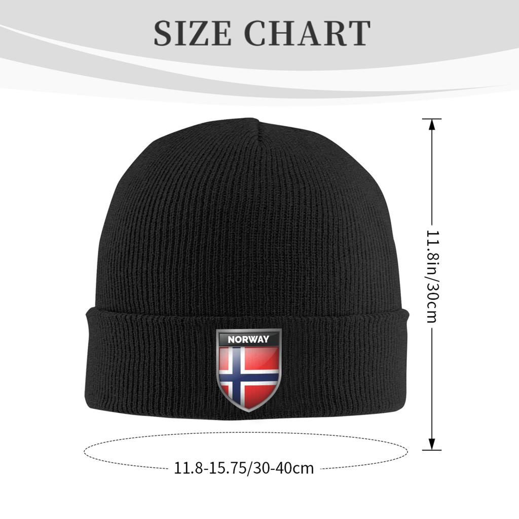 Norwegische Stolz Norwegen Flagge Mützen Mode Strickmützen Unisex Damen Unisex Winter Warm Beanie Mützen Kappen