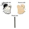 Funny Wall Mounted Hangers Halloween Ghost Cat Wooden Hanging Hook for Keys Hats, Decorative Black Entryway Organizer Hanger, Cute Home Living