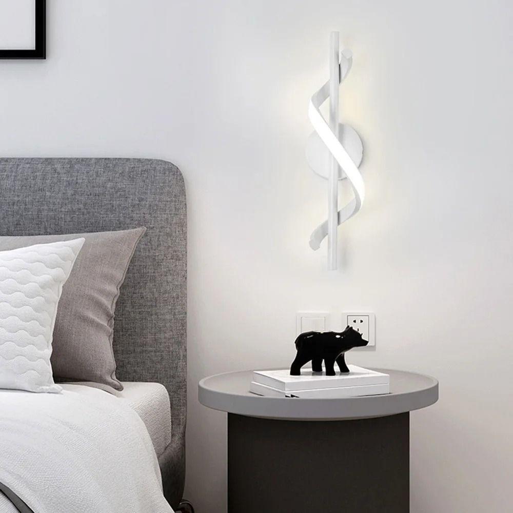 

Luxurious Bedside Sconce Spiral Loft Lamps Lighting Decorative LED Wall Lamp Living Room