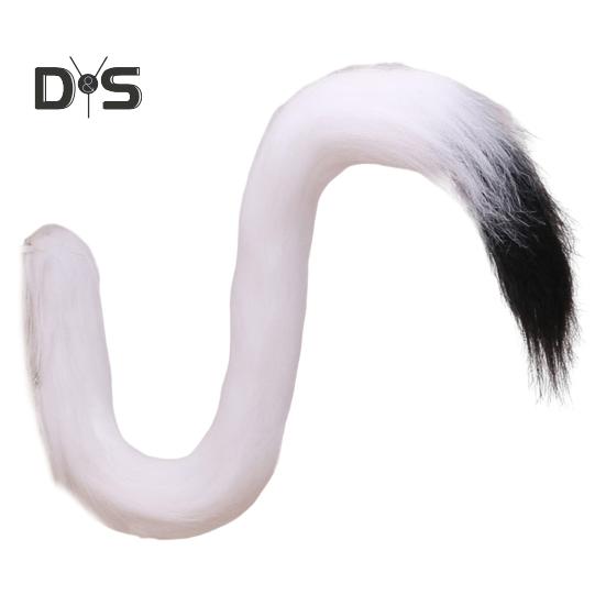 

Косплей Поддельный кошачий хвост Мягкий нечеткий плюш контрастного цвета с металлической булавкой Фиксированная производительность Клубные танцевальные костюмы Опора Искусственный хвост A