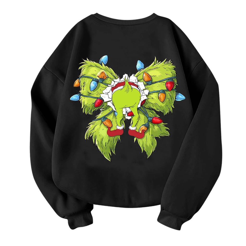 Pulover la modă pentru copii, ușor, cu mâneci lungi și gât rotund, cu buzunare, pulover imprimat