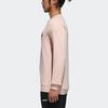 Adidas Neo Logo Print Crew Neck Pullover Sweatshirt Men Tops Pink DT8306