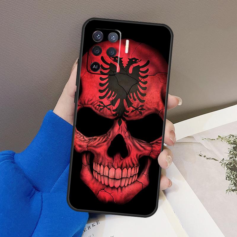 Albanian Flag Eagle Case For Oppo A5 Pro A15 A17 A57 A77 A18 A38 A58 A78 A98 A94 A74 A54 A16 A76 A96 A40 A60 A80
