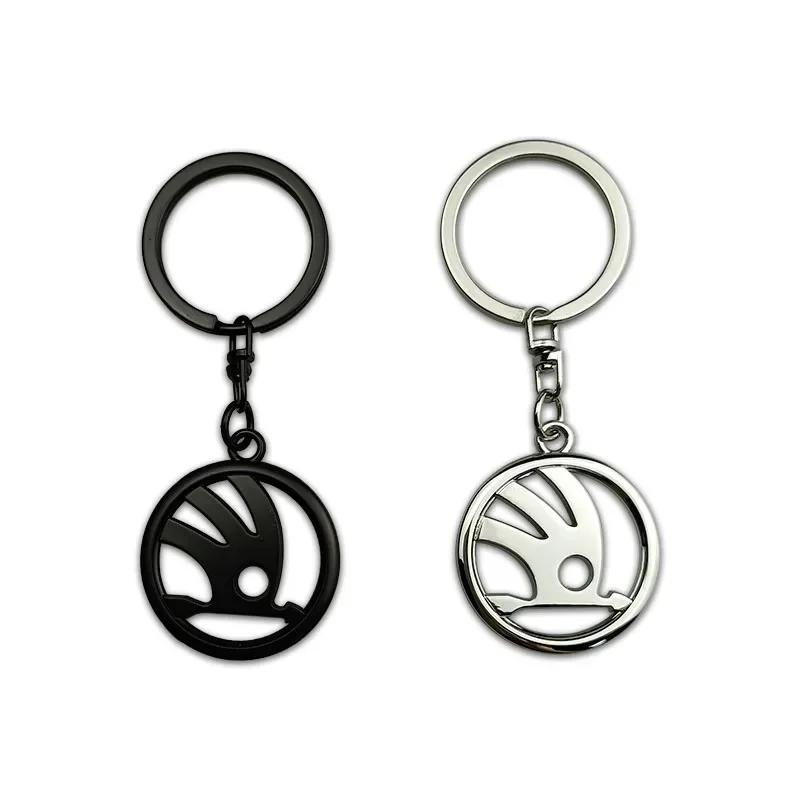 AHUN5 Metal Car Keychain Pendant Key Ring Key Accessories for Skoda Octavia Kodiaq Superb Yeti 2 A7 Tour RS Rapid Kodiak Fabia