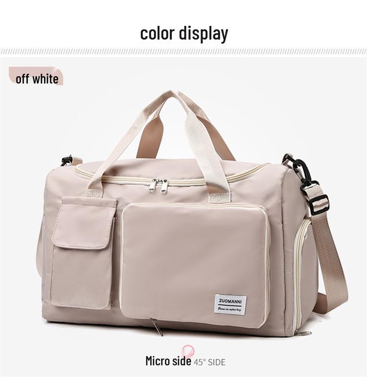 Fashion Fitness Bag: Men's & Women's Water-Repellent Handbag with Wet/Dry Separation, Shoe Compartment - Ideal for Sports & Travel.