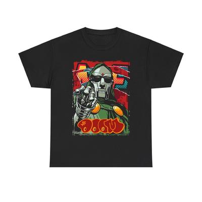 230 Gsm %100 Pamuk Mf Doom Tişört Madvillain King Geedorah Madlib Dangerdoom Viktor Vaughn Czarface Danger Mouse Unisex Ağır Pamuk Tişört