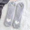 Thermal Socks For Womens Coral Fleece Socks Floral Print Sock Colorful Winter Cute Fashion Fuzzy Female Funny Long Socks