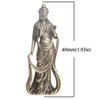 Copper Bodhisattva Statue Antique Standing Bodhisattva Ornaments Guan Yin Buddha Sculptures  Desk
