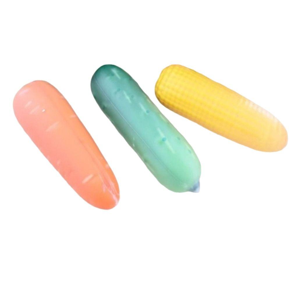 Anxiety Relief Carrot Squeeze Toys Sound Crispy Corn Fidget Toy Sensory Stress Toy for Kids Adults