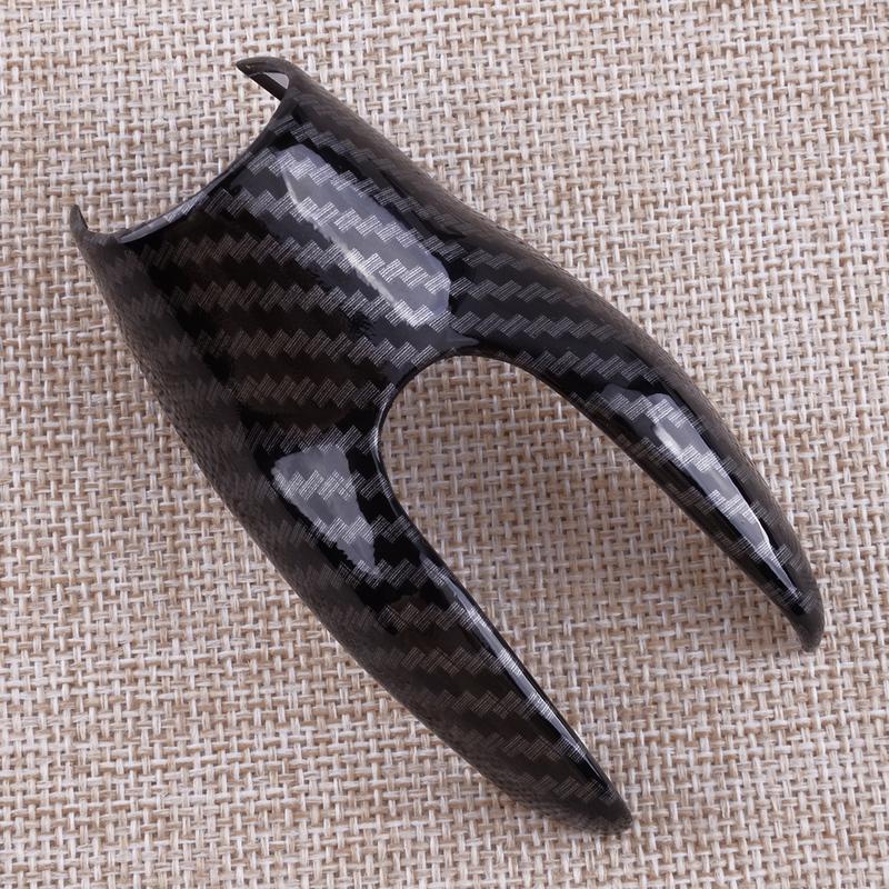 2Pcs Carbon Fiber Style ABS Front Gear Shift Knob Cover Trim Fit for Ford Escape Kuga 2013 2014 2015 2016 2017 2018