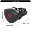 Replacement Automotive Accessory Hazard Warning Light Switch Button Emergency Light Switch Button 8200060036 8200442723