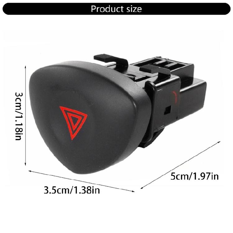 Replacement Automotive Accessory Hazard Warning Light Switch Button Emergency Light Switch Button 8200060036 8200442723