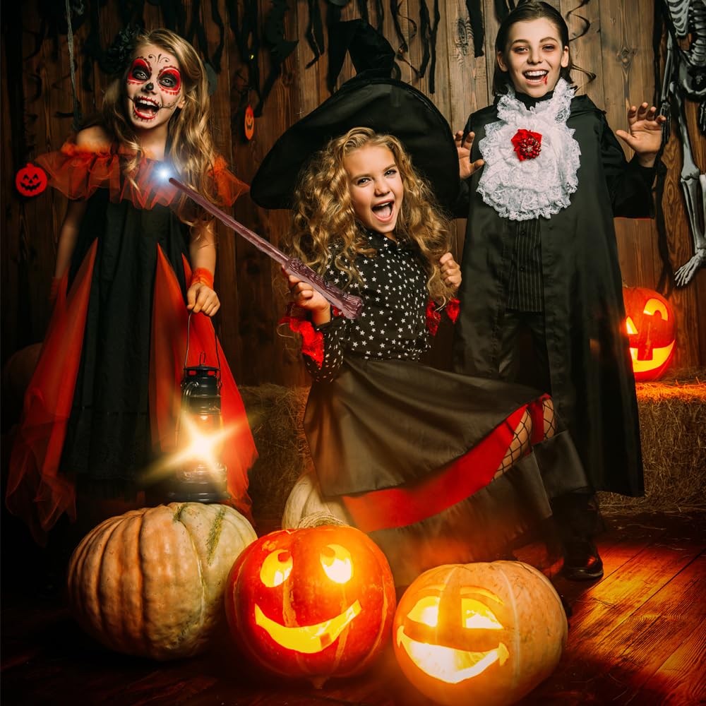 Harry Potter-style Illuminated Magic Wand with LED Lights, Halloween Stage Cosplay Prop for Kids, Illuminated Harry Magician Wand Wizard Wand Toy