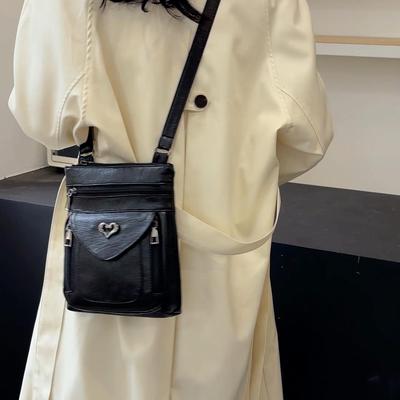 Mobile Phone Bag Women's Soft Leather Small Bag Shoulder Crossbody Bag Outdoor Coin Purse