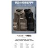 Men Plus Size Warm Hooded Thick Fleece Lined Casual Winter Sleeveless Vest