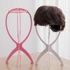 Plastic Wig Stand Portable Wig Head Stand Black Pink Wig Hang Holder Stand Durable Hair Display Tools Wig Accessories