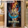 Strandtuch Newcastle United FC Benutzerdefinierter Name Text Personalisierbares Weiches Handtuch für Strand Pool Indoor Heimdekoration Geschenk