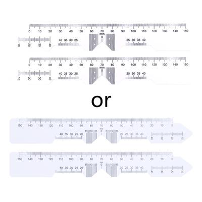 2 stuks Pupilafstandsmeter Pupillaire Afstand Lineaal Optische Brillen PD Lineaal