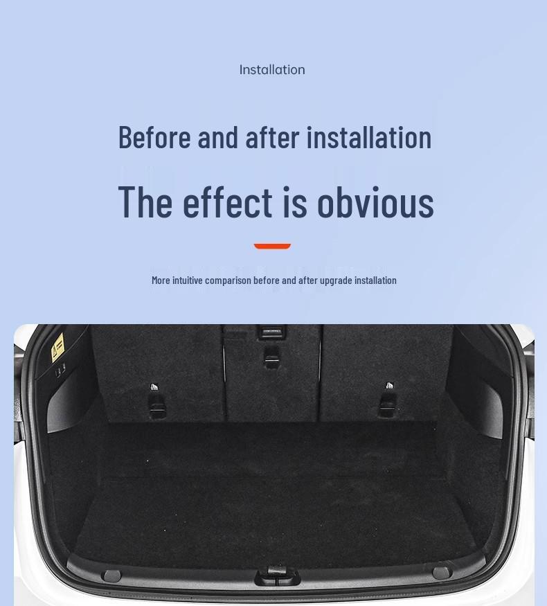 Tesla Model Y Kofferraumschutz & Kohlefaser Heckklappenschweller