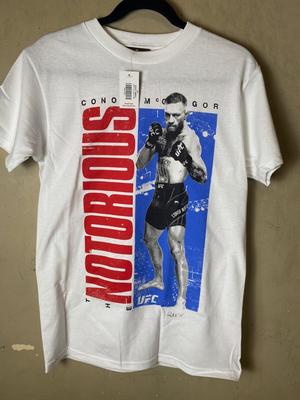 UFC Conor Mcgregor "THE NOTORIOUS" UFC Officially Licensed WHT Unisex T-Shirt