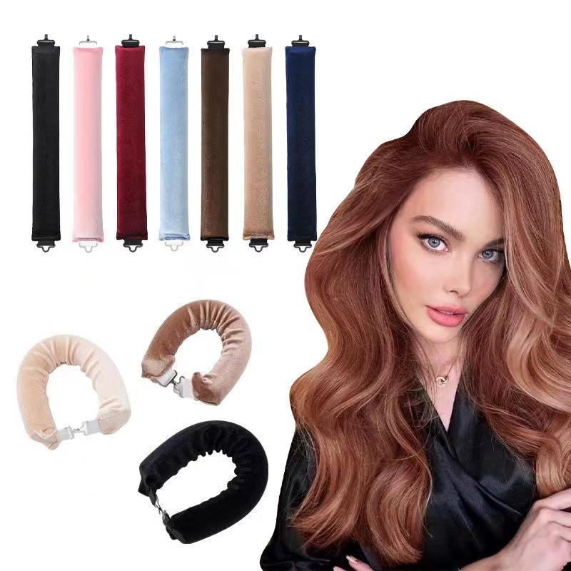 

No Heat Curling Rollers Set Easy Big Waves Sleeping Updo Styler For Lazy Hair Styling 3pcs бордовий