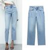 Autumn New Cotton Leisure High Waist Denim Trousers