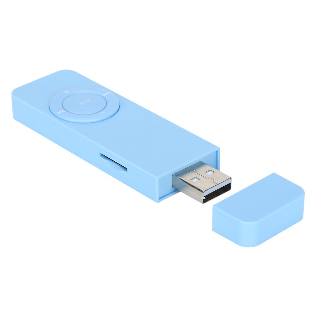 MP3 Music Player Portable Music Media MP3 Player with Lanyard for Listening to MusicBlue