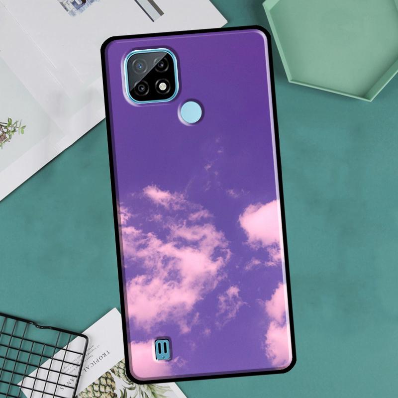 Purple Aesthetic For OnePlus 10 9 Pro 8T 9R 10R Nord2 Case For Realme 8 Pro 9 GT Neo 3 2 Master 8i 9i Cover