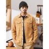 American vintage Heavy Pure Cotton Stiff Cargo Long sleeve Plaid Shirts Outerwear Men's Autumn and Winter Foreign Trade Men's Shirt