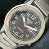 GENUINE VINTAGE SEIKO 5 AUTOMATIC JAPAN MENS BLACK COLOR DIAL WATCH A702411-5 R124-a702411