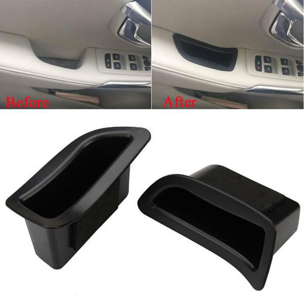 Volvo V40 Black ABS Door Armrest Storage Box (1 Pair)