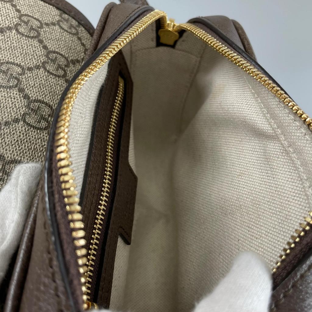 Gucci GG Supreme Shelly Line 772239 Shoulder Bag Brown Women Used